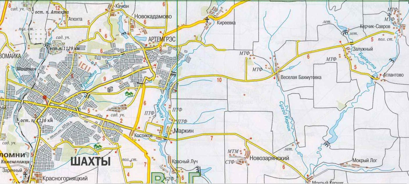 Карта кувандыка с улицами и номерами домов со спутника